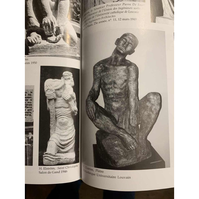 HARRY ELSTROM, expressionistische sculptuur "Naked Woman Bust" uniek stuk 1940