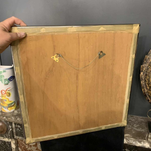 Abstract Brutalist Wall Sculpture, copper, brass, aluminum bas-relief 1970s