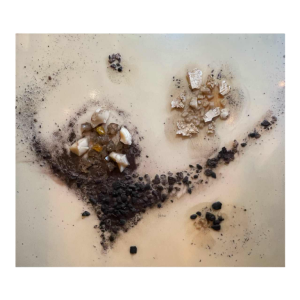 Jef Verbrak, abstract schilderij, Brutalistische gemengde techniek, circa 1970