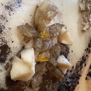 Jef Verbrak, abstract painting, Brutalist mixed media composition, circa 1970