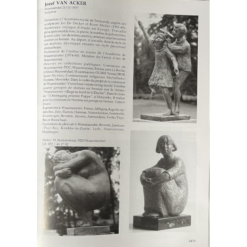 Jozef (Jos) van Acker “Ode aan de vrouw (137cm)” wandsculptuur van hars, ca 1960