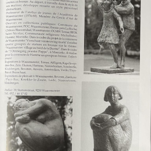 Jozef (Jos) van Acker "Ode à la femme (137cm)" sculpture murale en résine, ca 1960