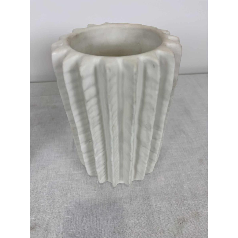 Paire de vases sculpturaux en céramique à finition mate - Italie, années 80