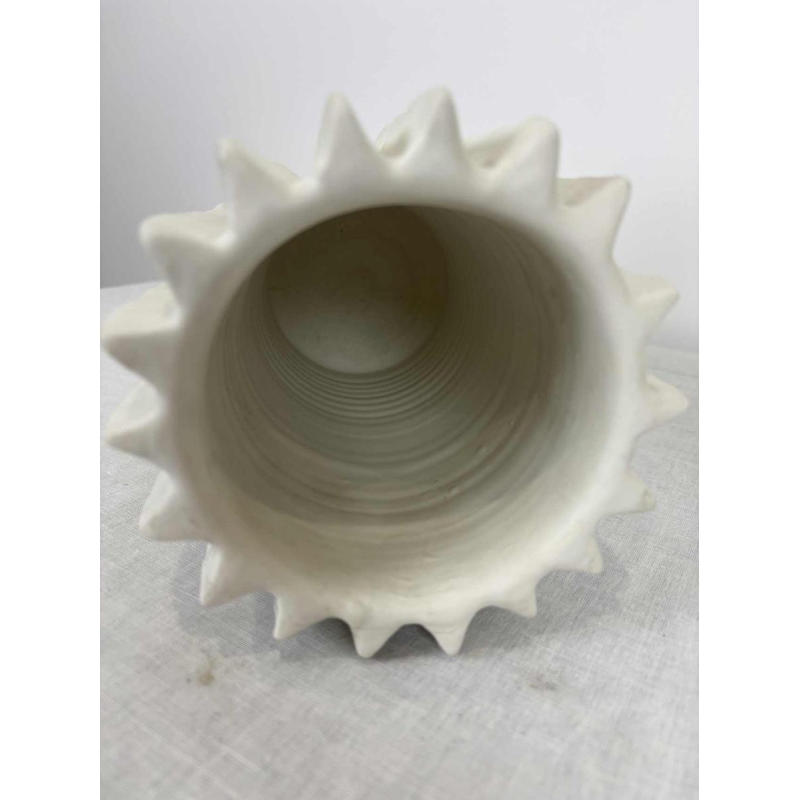 Paar sculpturale keramische vazen met matte afwerking - Italië, jaren 1980