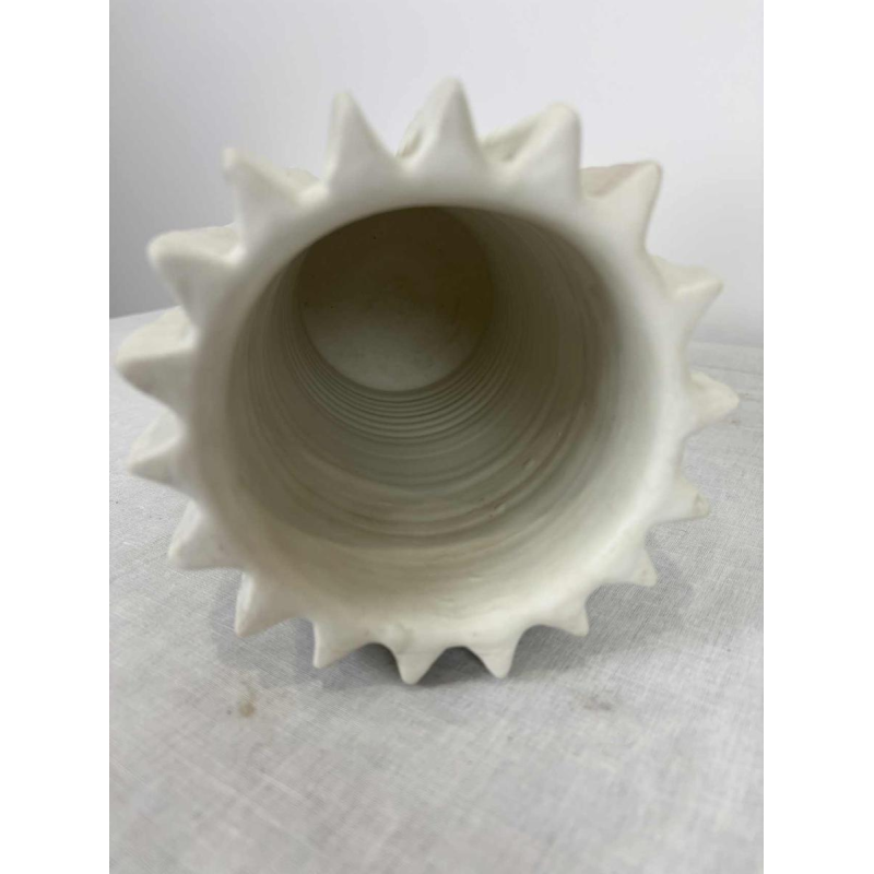 Paar sculpturale keramische vazen met matte afwerking - Italië, jaren 1980