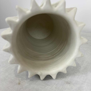 Paar sculpturale keramische vazen met matte afwerking - Italië, jaren 1980