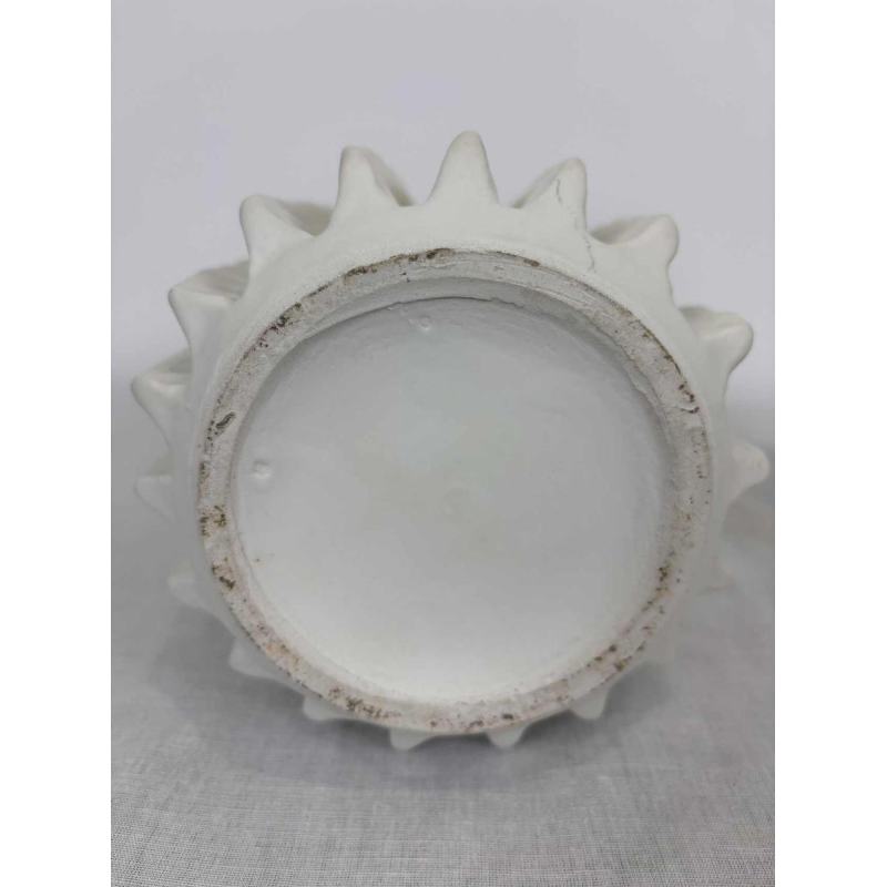 Paire de vases sculpturaux en céramique à finition mate - Italie, années 80