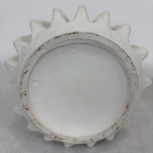 Paire de vases sculpturaux en céramique à finition mate - Italie, années 80