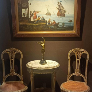 Albert Eugène DAVID " le réveil " sculpture d'une jeune fille nue en bronze, début XXe s