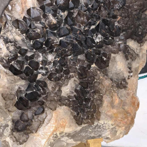 WILLY DARO (attributed), Huge Black Natural Smoky QUARTZ Crystal Cluster, 1970s