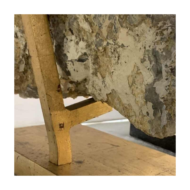 WILLY DARO (toegeschreven), enorme natuurlijke zwarte Quartz, 1970s