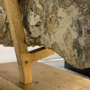 WILLY DARO (toegeschreven), enorme natuurlijke zwarte Quartz, 1970s