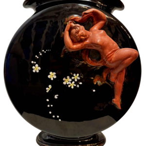 Vase en céramique émaillée Art Nouveau, circa 1900-1920
