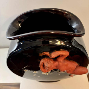 Vaas van geglazuurd keramiek, Art Nouveau, circa 1900-1920