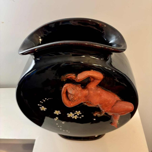 Vaas van geglazuurd keramiek, Art Nouveau, circa 1900-1920