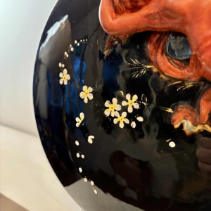 Glazed ceramic vase, Art Nouveau, circa 1900-1920