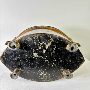 Planter in painted sheet metal decorated with a pastoral scene, 19th century