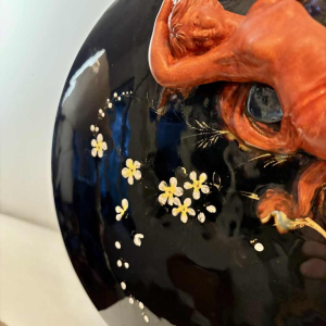 Glazed ceramic vase, Art Nouveau, circa 1900-1920