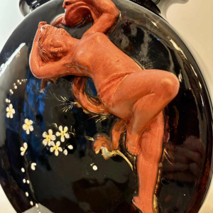 Vase en céramique émaillée Art Nouveau, circa 1900-1920