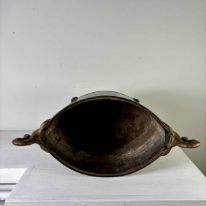 Jardinière En Tôle Peinte à Décor De Scène Pastorale, 19e Eeuw