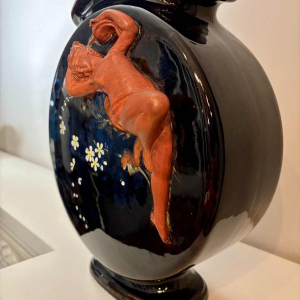 Glazed ceramic vase, Art Nouveau, circa 1900-1920