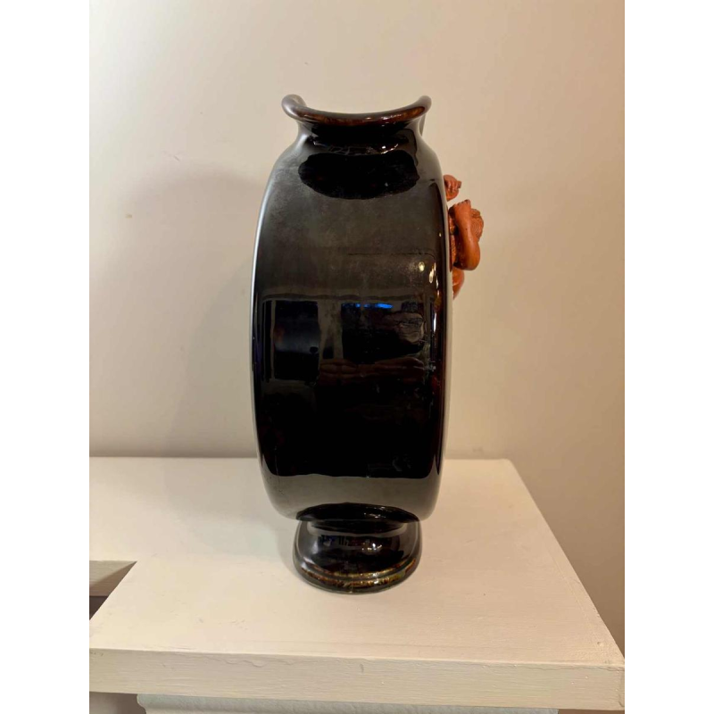 Glazed ceramic vase, Art Nouveau, circa 1900-1920