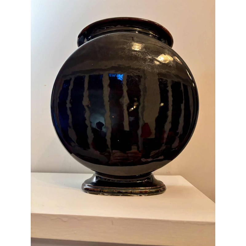 Vase en céramique émaillée Art Nouveau, circa 1900-1920