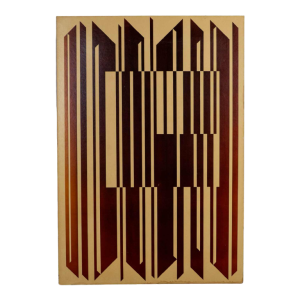 Reproduction of the "Harp" silkscreen print by Victor Vasarely in 1982