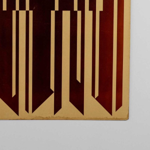 Reproduction of the "Harp" silkscreen print by Victor Vasarely in 1982