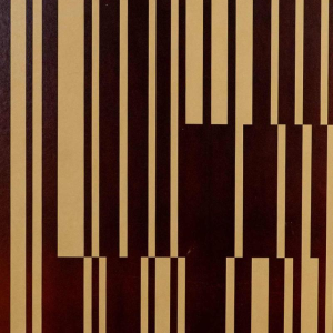Reproductie van de zeefdruk "Harp" door Victor Vasarely in 1982