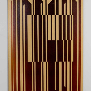 Reproduction of the "Harp" silkscreen print by Victor Vasarely in 1982