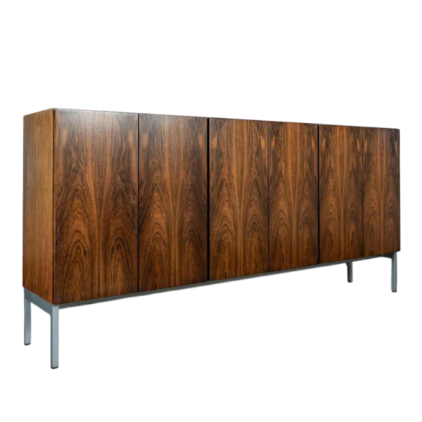 Modernist rosewood highboard, ca 1950/60