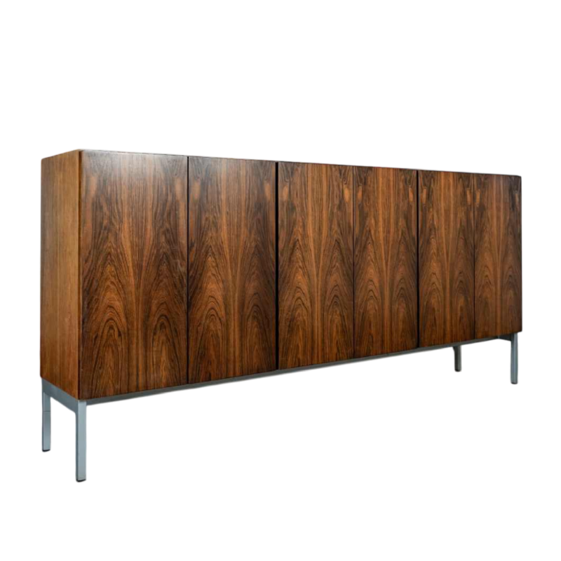 Modernist rosewood highboard, ca 1950/60