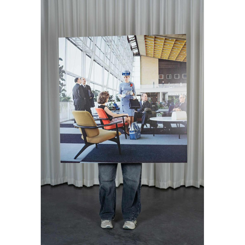 Sabena photo on vintage panel