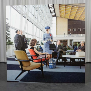 Sabena photo on vintage panel