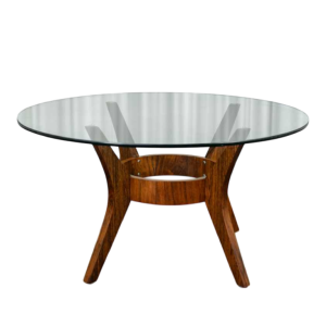 Table basse ronde pied araignée Mid Century, ca 1950