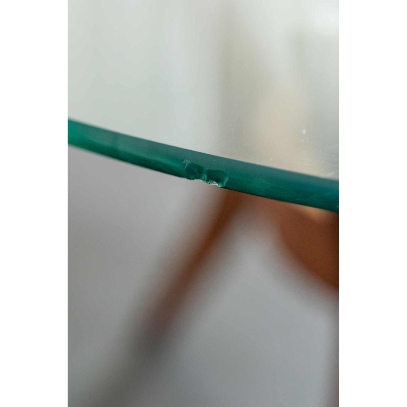 Table basse ronde pied araignée Mid Century, ca 1950