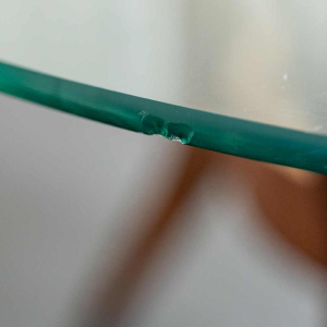 Mid Century round coffee table with spider legs, ca 1950