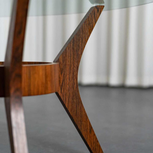 Table basse ronde pied araignée Mid Century, ca 1950