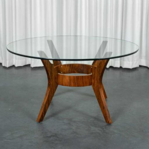 Table basse ronde pied araignée Mid Century, ca 1950