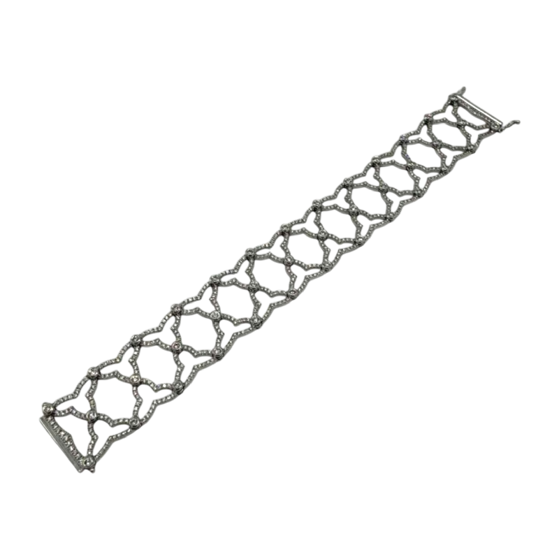 Bracelet Théo Fennell en or blanc 18 carats serti de diamants