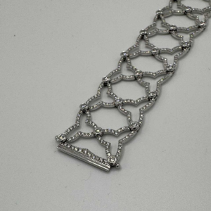 Bracelet Théo Fennell en or blanc 18 carats serti de diamants