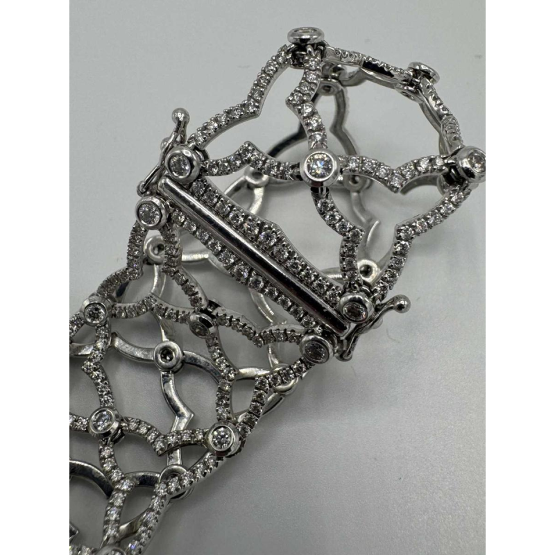 Bracelet Théo Fennell en or blanc 18 carats serti de diamants