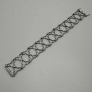 Théo Fennell armband in 18-karaats witgoud bezet met diamanten