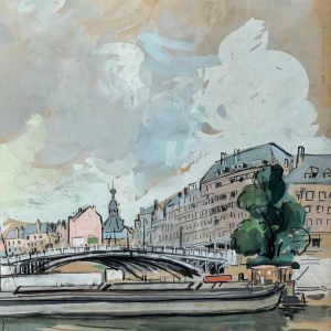 Pierre Saint-Sorny (1914-) « Namur et le pont de France »
