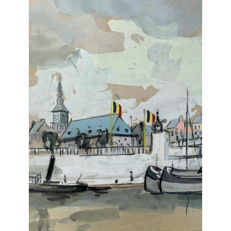 Pierre Saint-Sorny (1914-2010) « Namur: le grognon et le pont de France »