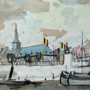 Pierre Saint-Sorny (1914-2010) « Namur: le grognon et le pont de France »