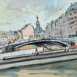 Pierre Saint-Sorny (1914-2010) « Namur: le grognon et le pont de France »