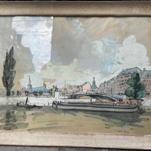 Pierre Saint-Sorny (1914-2010) « Namur: le grognon et le pont de France »