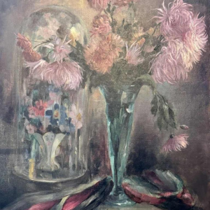 Louise GOBERT (1903-1986): bouquets of flowers painting